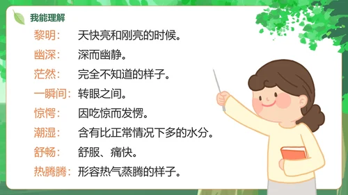 部编版三年级上册《父亲树林和鸟》课件PPT模板