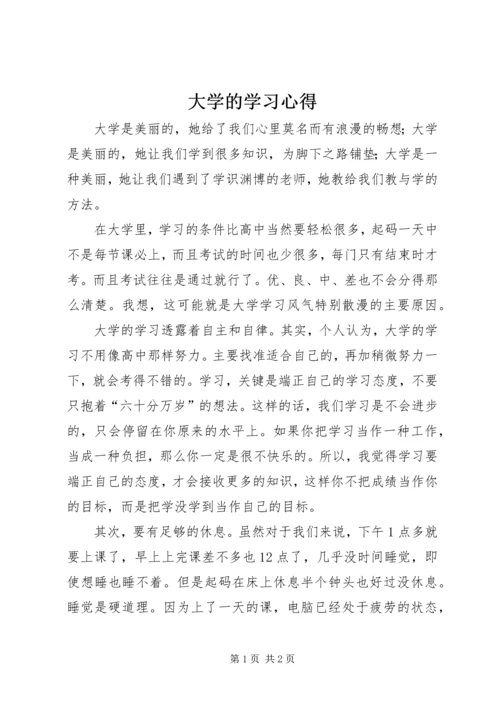 大学的学习心得.docx