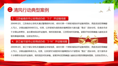 清风行动严打农村赌博违法犯罪清风PPT课件赌博打击赌博