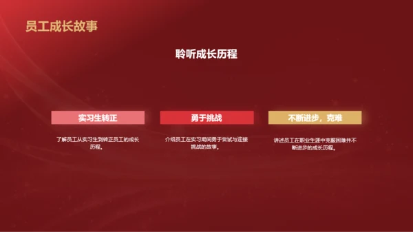 红色奢华时尚企业年会节目介绍PPT