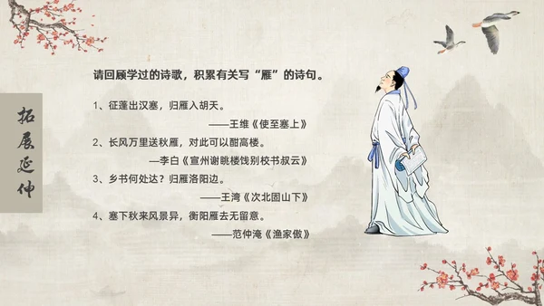 古风大雁归来语文课件PPT