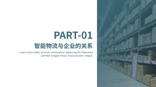 物流仓储仓库管理合作互利PPT模板