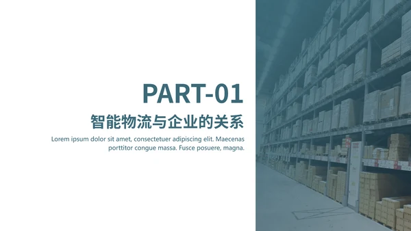 物流仓储仓库管理合作互利PPT模板