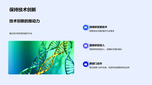 季度医疗科技报告PPT模板