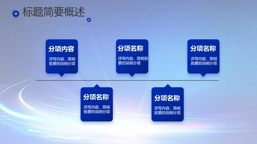 蓝色科技感科技项目信息化工作总结PPT