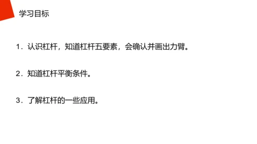 高中物理杠杆原理理论知识PPT教学课件