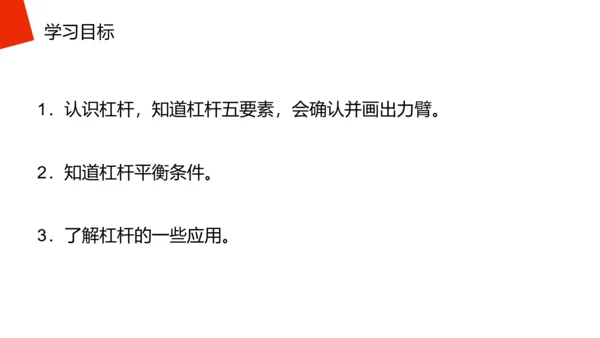 高中物理杠杆原理理论知识PPT教学课件