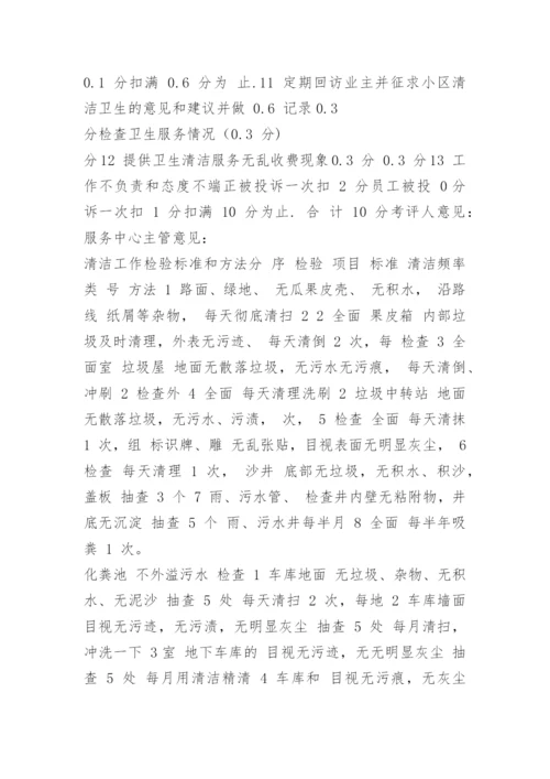 物业保洁考核标准.docx