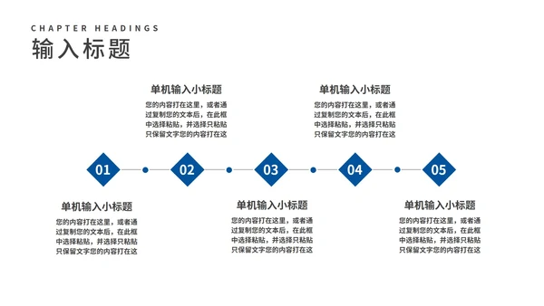 蓝色商务风工作总结汇报PPT模板