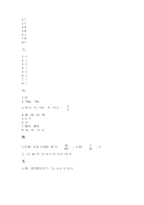 四川省【小升初】2023年小升初数学试卷（考点提分）.docx