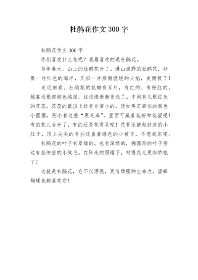 杜鹃花作文300字.docx