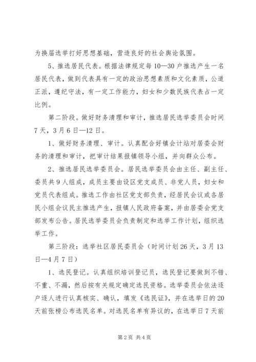 镇社区居委会换届选举工作实施方案 (2).docx