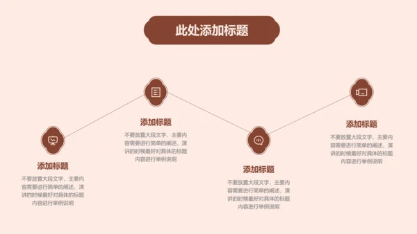 棕色中国风雅韵营销复盘通用PPT演示模板