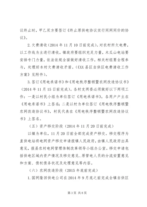 镇农村电网管理体制改革实施方案.docx