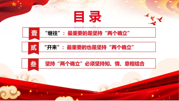领悟两个确立做到两个维护党建党课PPT
