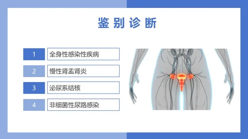 医疗风医疗泌尿系感染PPT模板