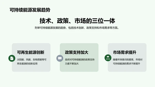 绿色商务现代可持续能源实践研究报告PPT模板