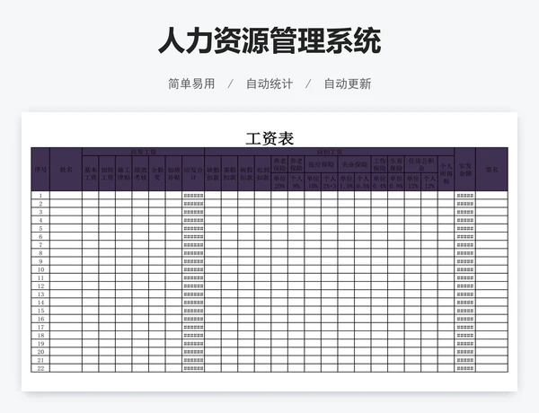 人力资源管理系统