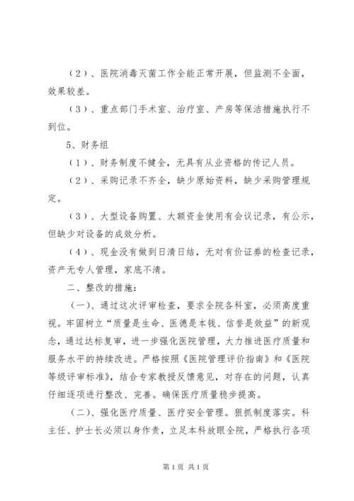 评审二级乙等医院整改报告.docx