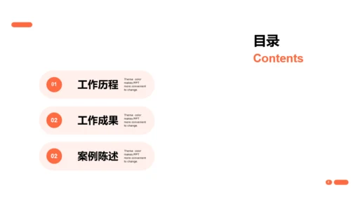 橙色简约风互联网通讯竞聘述职PPT