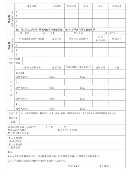 社会招聘求职申请表.docx