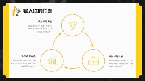 黑色简约插画电影分享电影介绍电影影视电影节电影推荐PPT模板