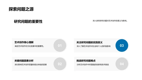 艺术研究开题报告PPT模板