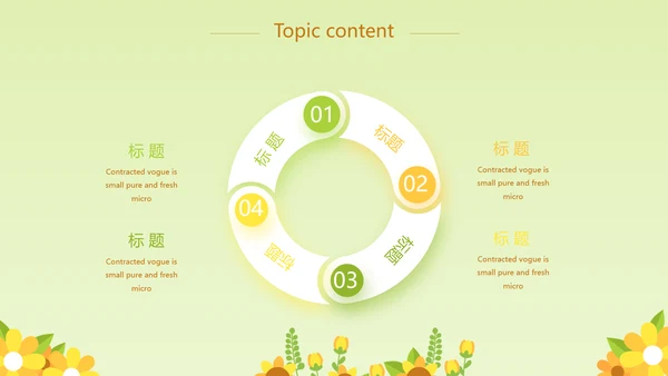 卡通可爱小太阳微笑服务行业教育动态PPT模板