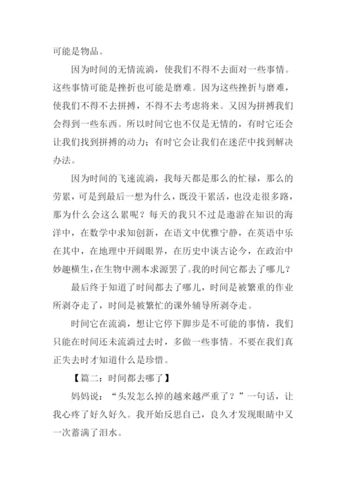 时间都去哪了作文800字.docx