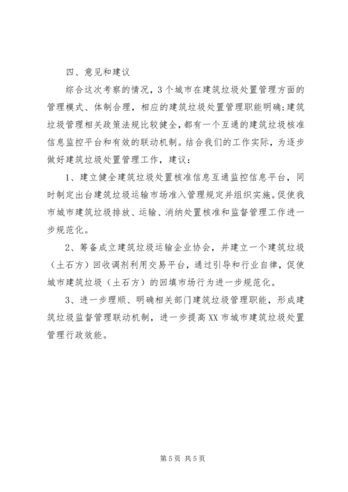 城市环境卫生考察报告.docx