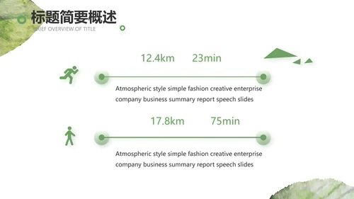 绿色小清新工作计划总结汇报PPT