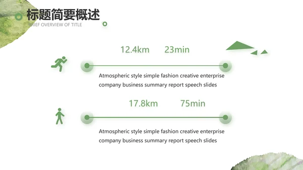 绿色小清新工作计划总结汇报PPT