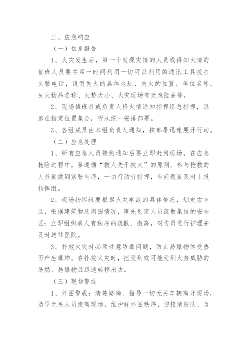医院火灾疏散应急预案.docx