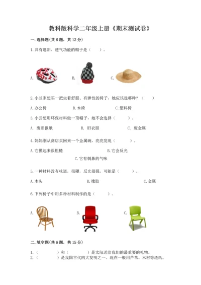 教科版科学二年级上册《期末测试卷》附完整答案（历年真题）.docx