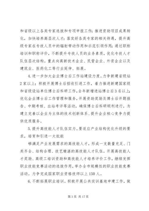 篇一：XX年人力资源与社会保障工作计划.docx