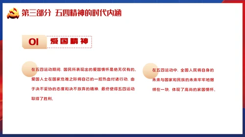 青春正能量弘扬五四精神PPT模板