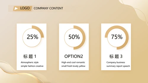 金色项目商业计划书PPT动态模板