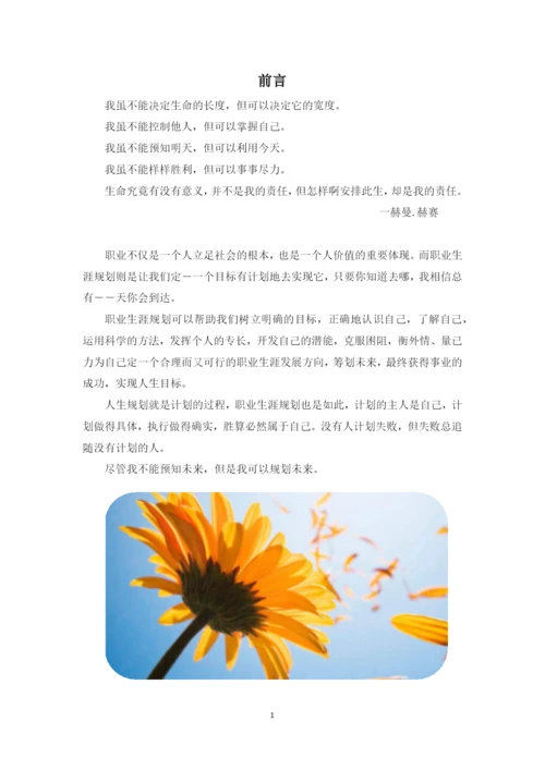 14页6400字国际商务专业职业生涯规划.docx