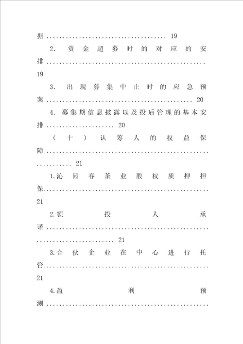 项目融资策划书