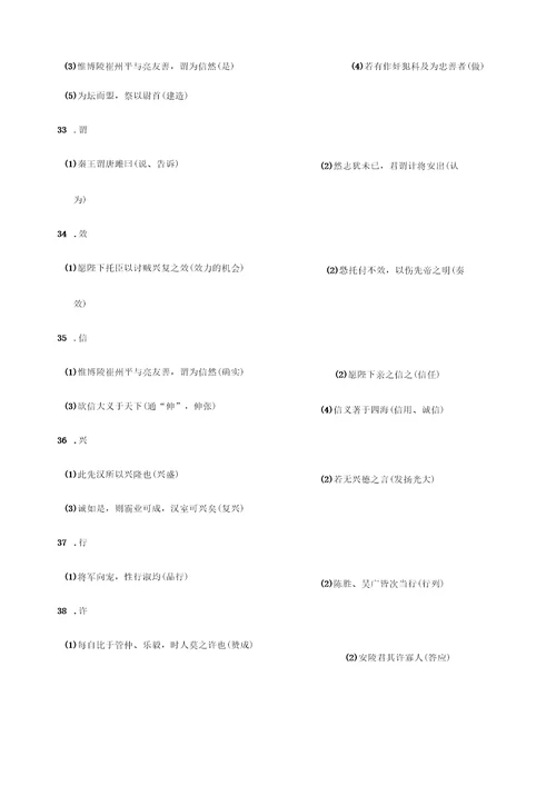 九年级语文上册文言文复习试题