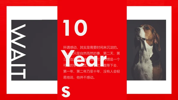 丑萌的小狗狗宠物通用PPT模板