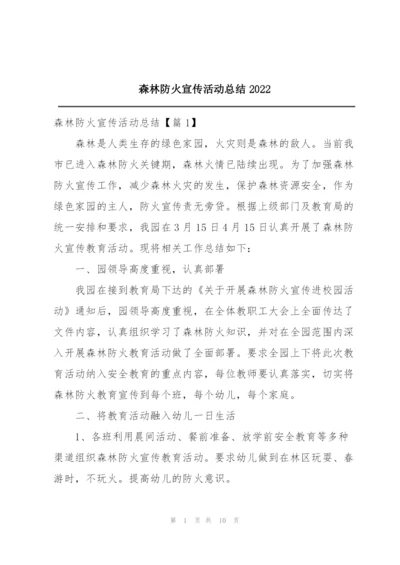 森林防火宣传活动总结2022.docx