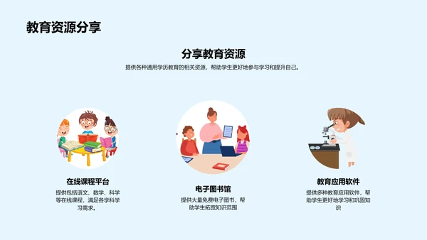 解读通用学历教育PPT模板
