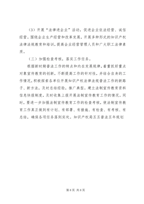 知识产权局五五普法五年规划 (3).docx