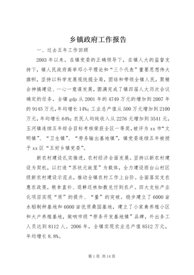 乡镇政府工作报告.docx