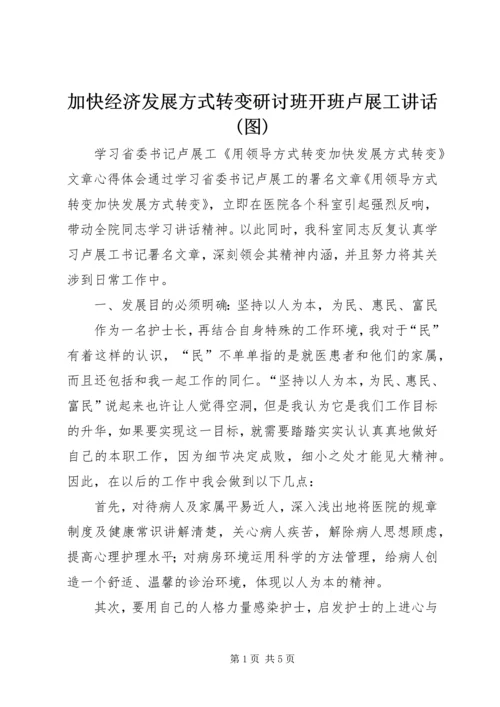 加快经济发展方式转变研讨班开班卢展工讲话(图)_1 (2).docx