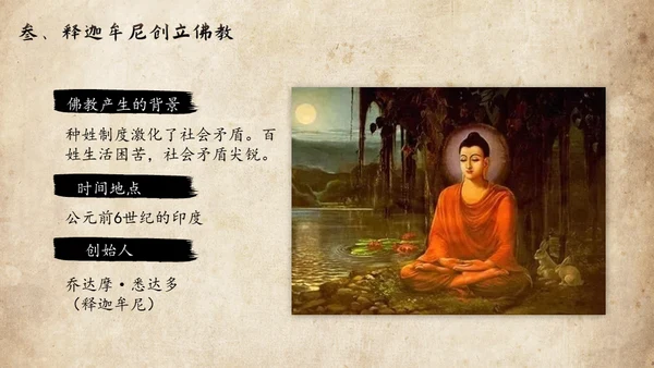历史课古印度泰姬陵通用PPT模板