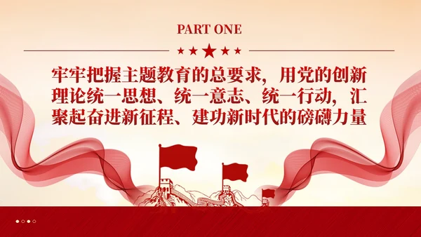 红色党建第二批主题教育党课党的创新理论课件PPT