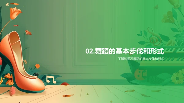 舞蹈入门及应用PPT模板