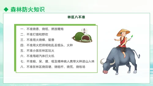 清明防火知识安全宣讲通用PPT模板